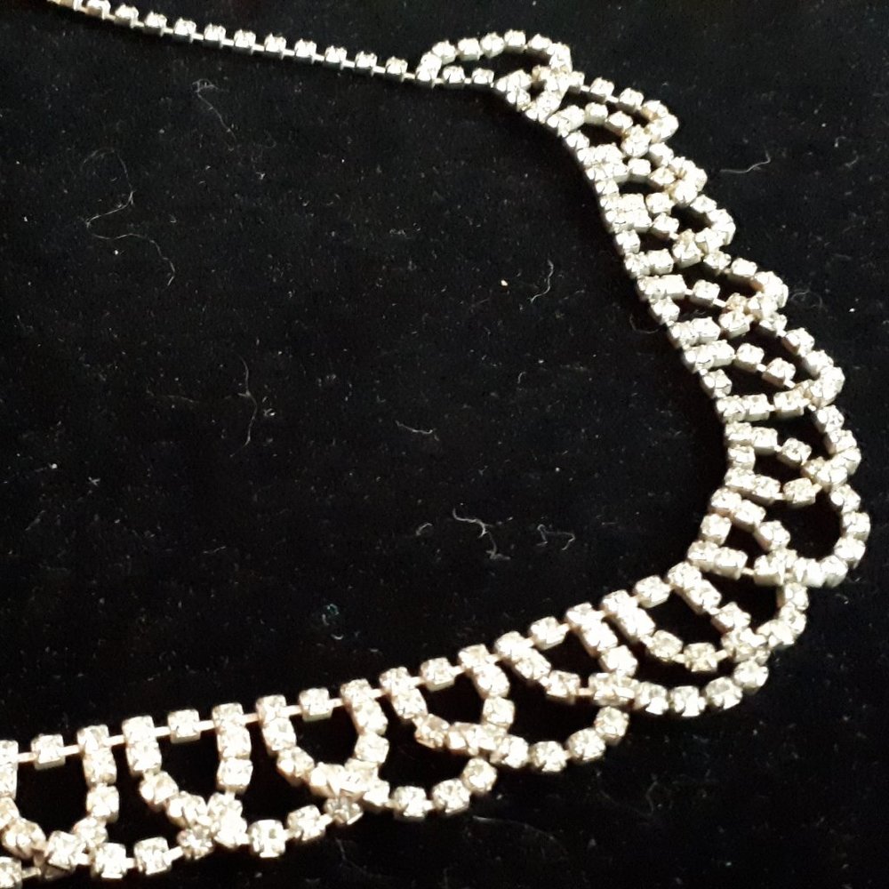 1960's Rhinestone Necklace - Picture 5 of 6